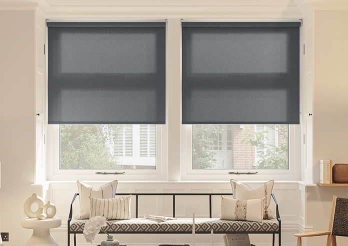 Trapani, Charcoal - Roller Blind - Image 3